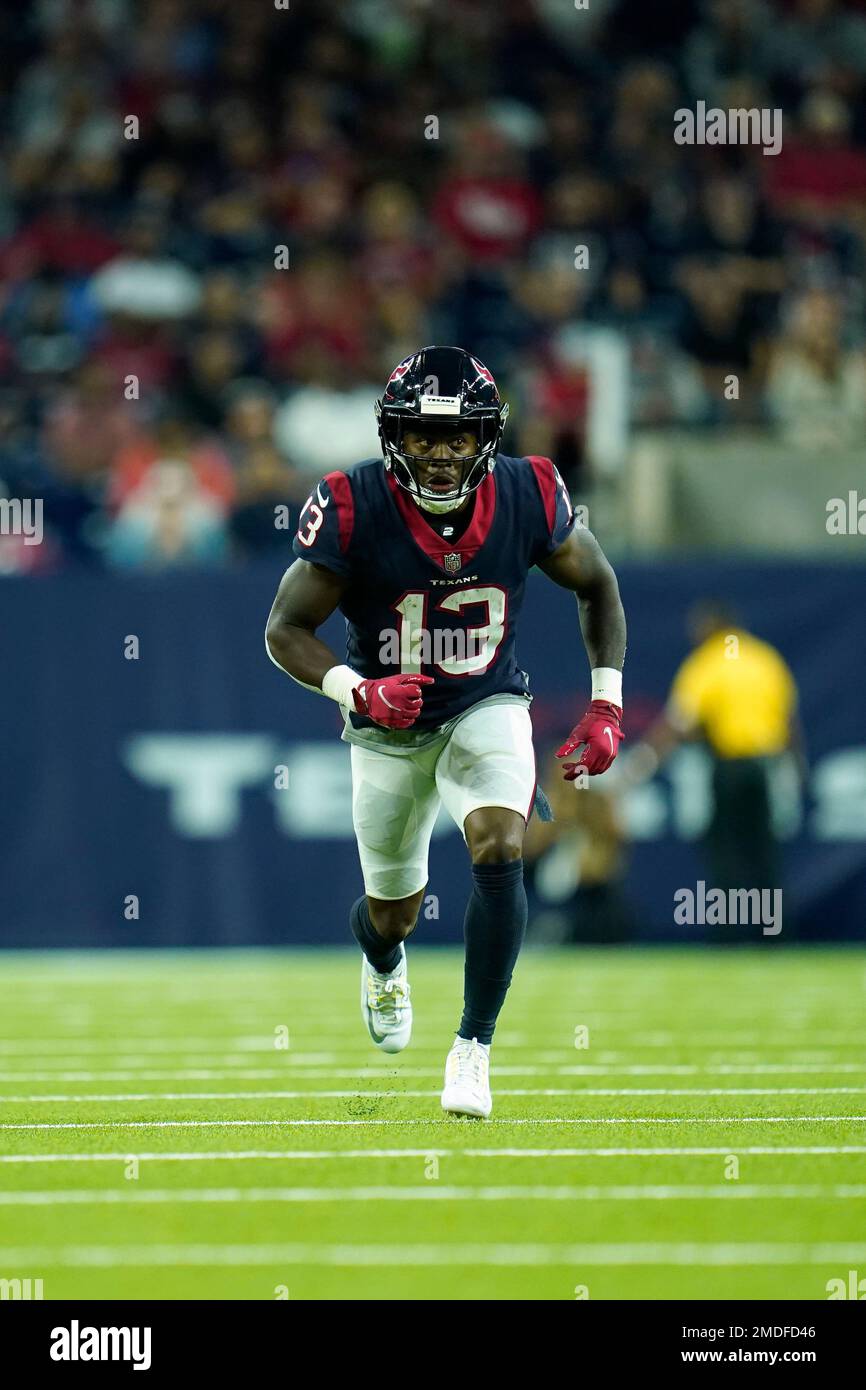 Wide receiver (13) Brandin Cooks of the Houston Texans against the San  Francisco 49ers in an NFL football game, Sunday, Jan. 2, 2022, in Santa  Clara, CA. The 49ers defeated the Texans