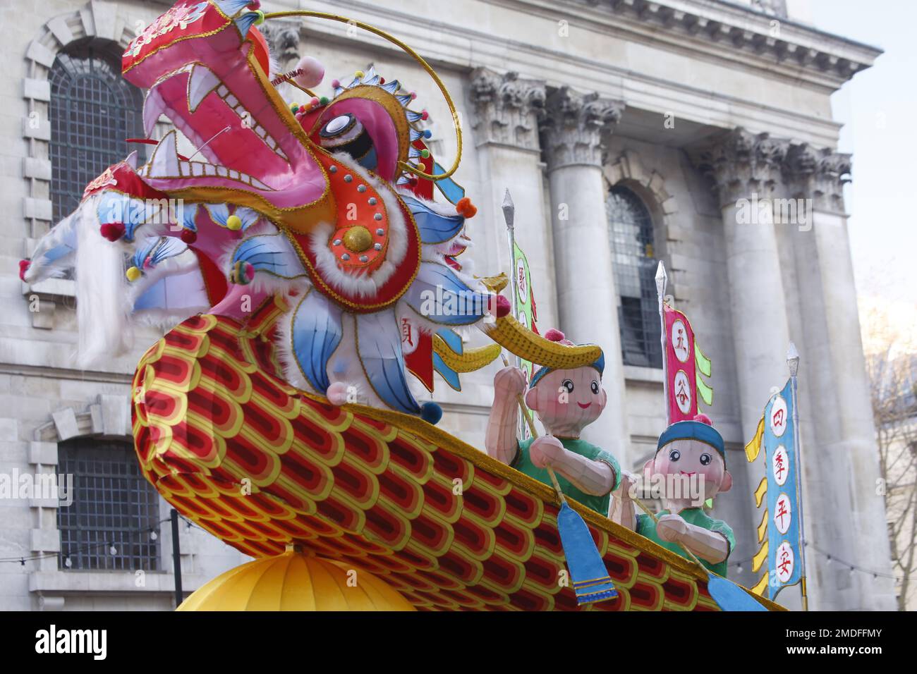 London UK, 22 January 2023. The Year of the Rabbit is celebrated in the ...