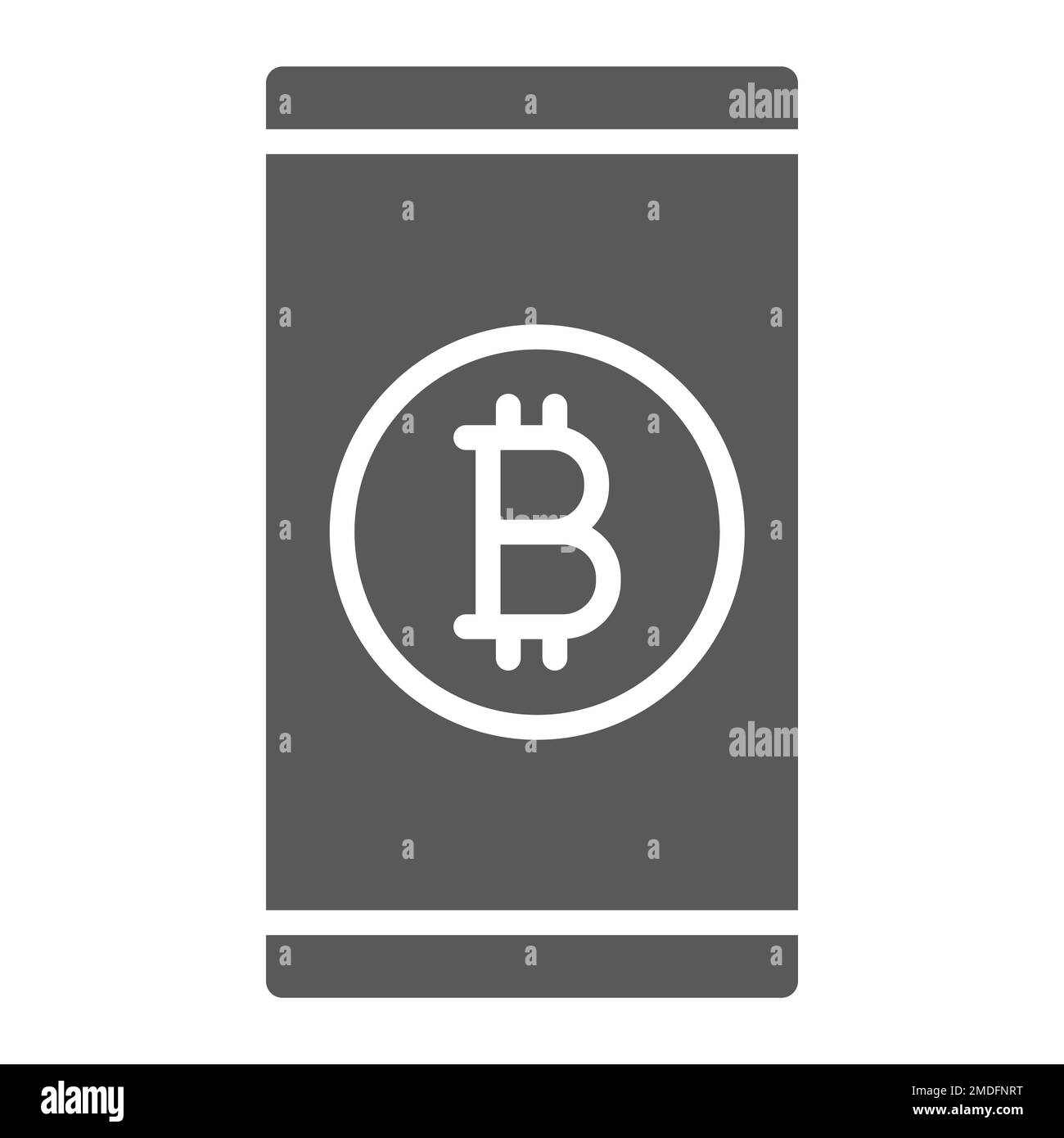 Bitcoin banking glyph icon. Account cryptocurrency balance. E-payment.  Online banking. Silhouette symbol. Negative space. Vector isolated  illustration Stock Vector Image & Art - Alamy