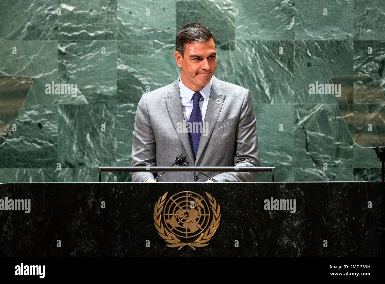 Spain s Prime Minister Pedro Sanchez Addresses The 76th Session Of The spain-s-prime-minister-pedro-sanchez-addresses-the-76th-session-of-the