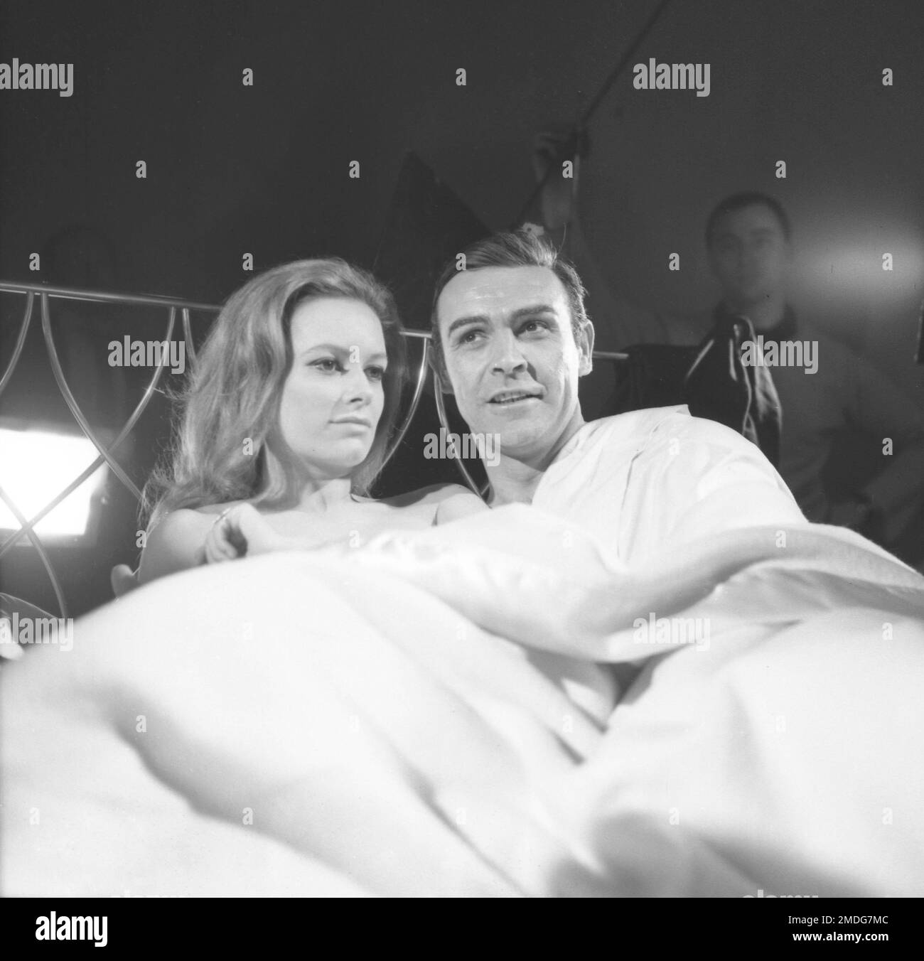 Italian actress Luciana Paluzzi, in the role of Fiona Volpe, in 
