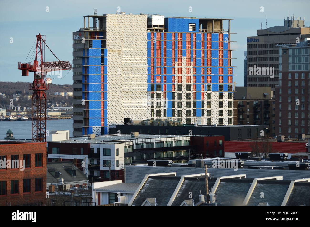 The Trinity residential development under construction at 5415 Cogswell