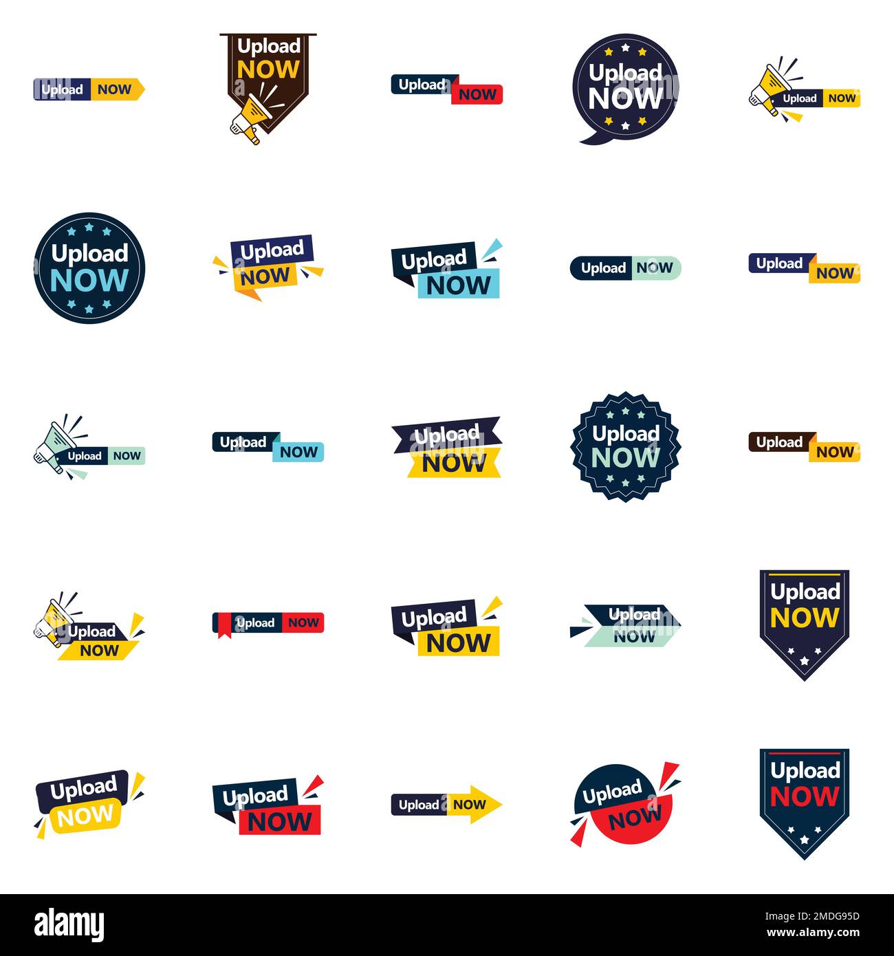 The Upload Now Vector Collection 25 Dynamic Designs for Your Next ...