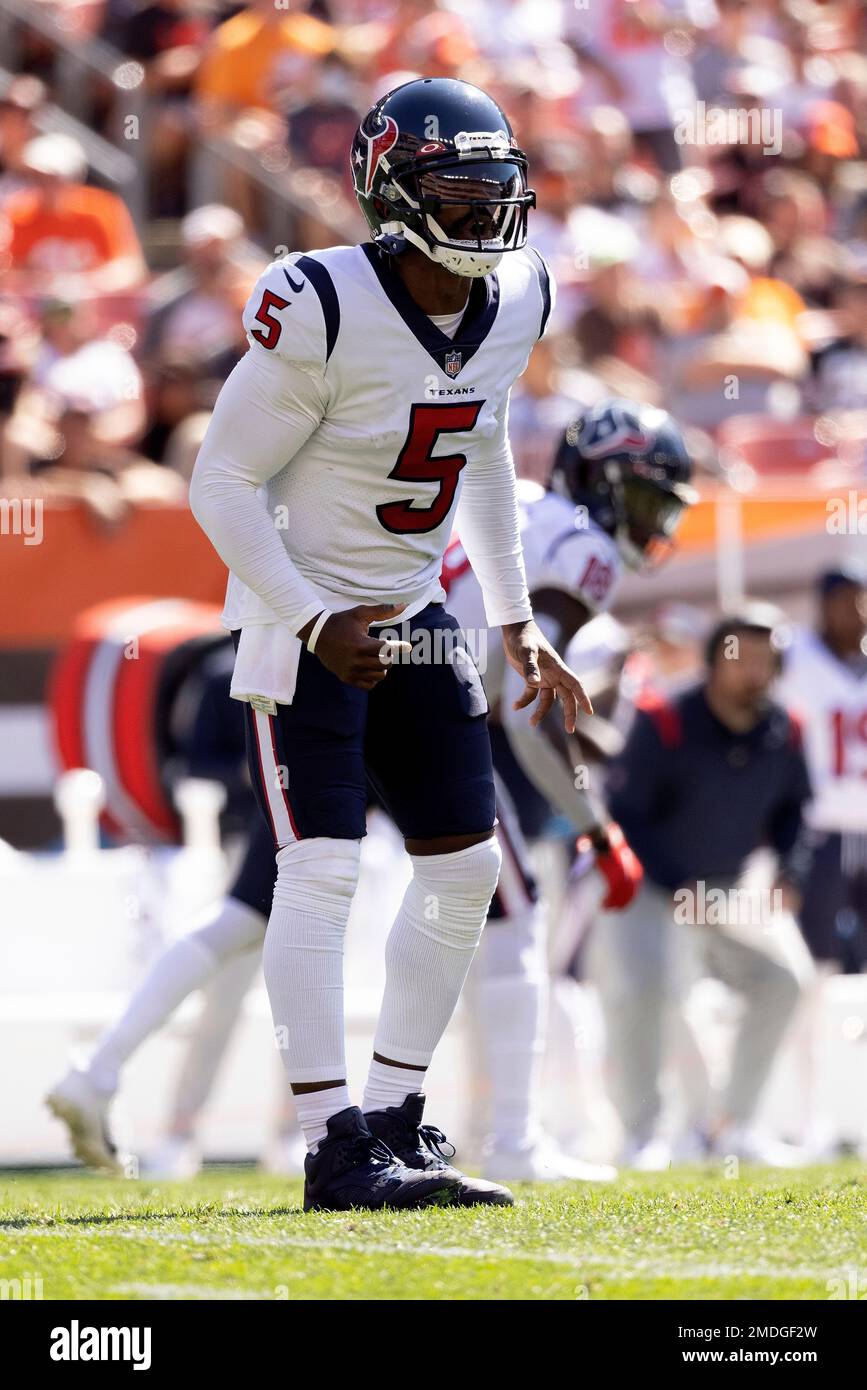 August 28, 2021: Houston Texans quarterback Tyrod Taylor (5