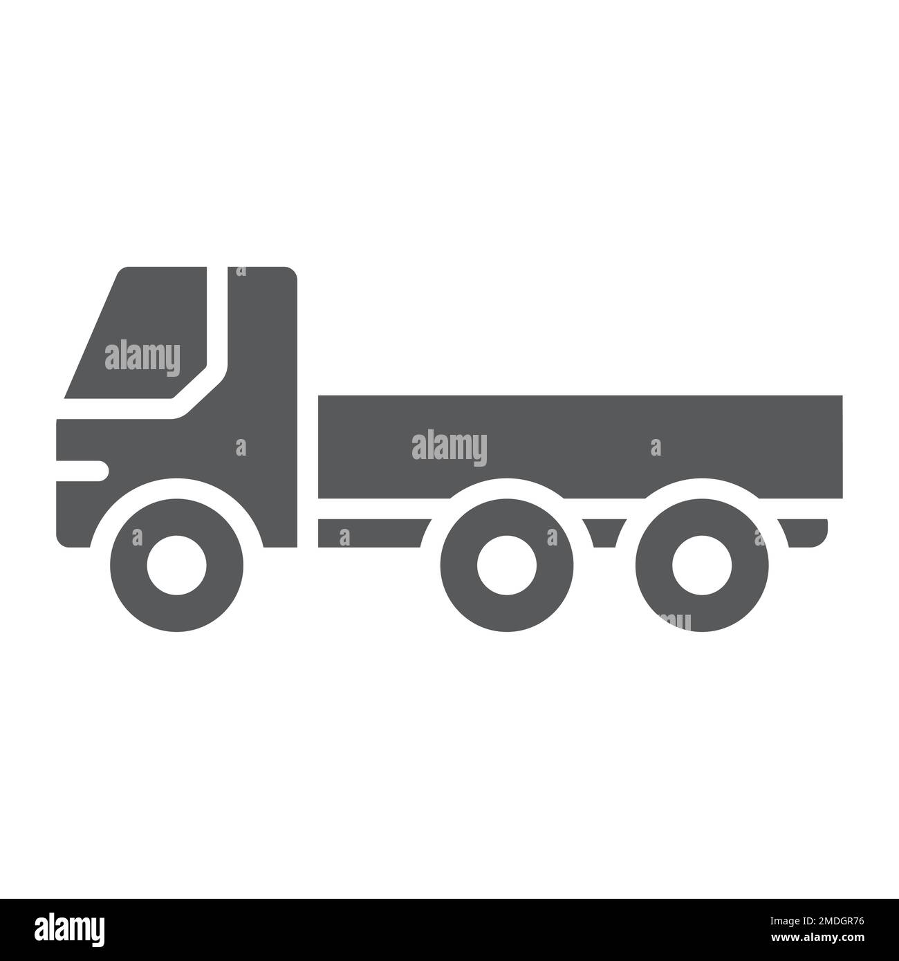 Flatbed truck van illustration Cut Out Stock Images & Pictures Alamy