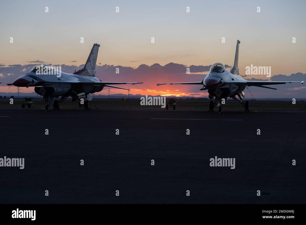 The U.S. Air Force Air Demonstration Squadron "Thunderbirds" F16