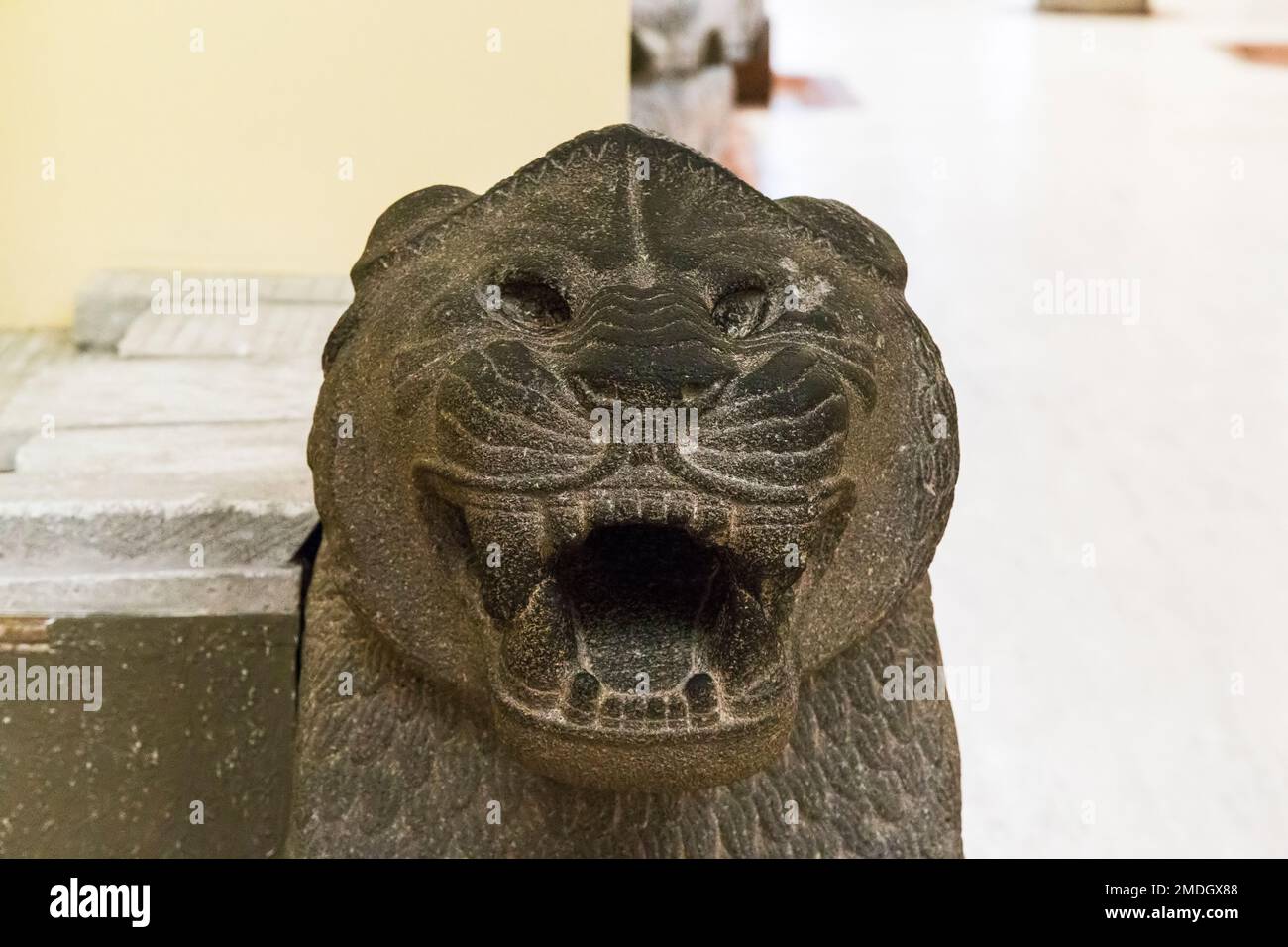 STANBUL, TURKEY SEPTEMBER 13, 2017 The Hittite lion statue is an