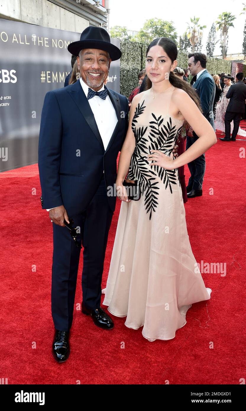 Giancarlo Esposito and Kale Lyn Esposito arrive at the 73rd Emmy Awards