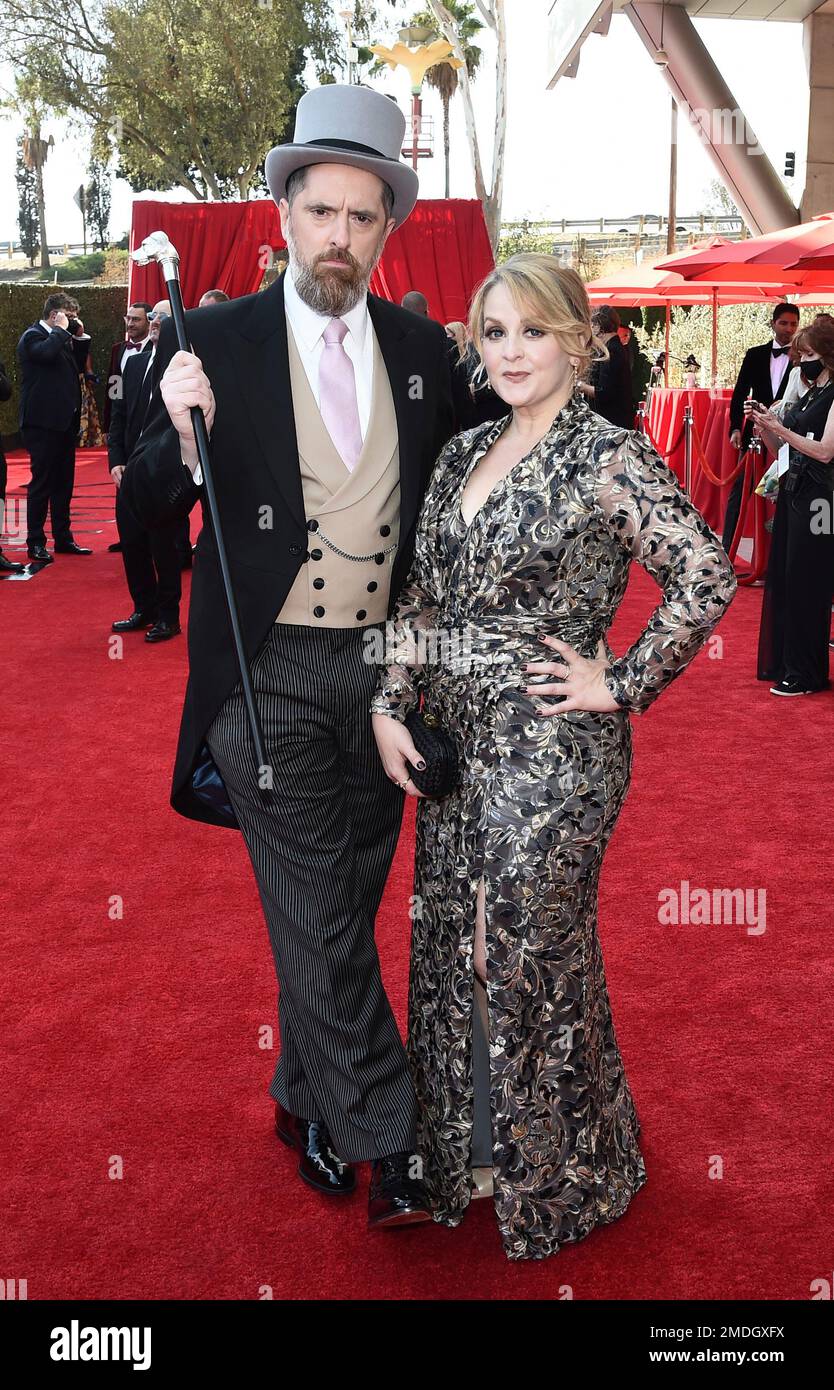 brendan-hunt-left-and-shannon-nelson-arrive-at-the-73rd-emmy-awards-at