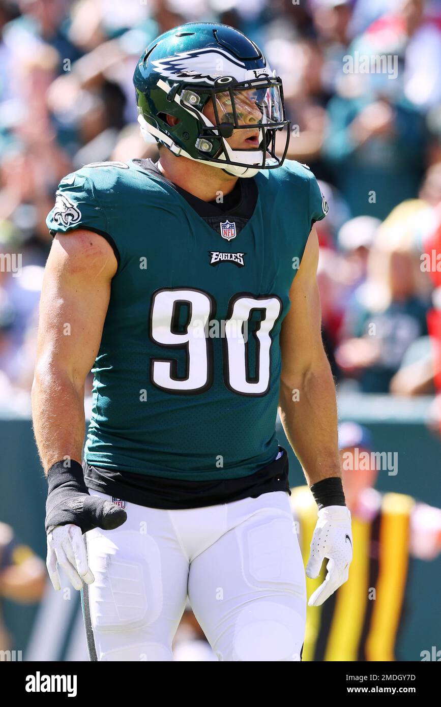 Philadelphia Eagles' Ryan Kerrigan (90) in action during an NFL football  game against the San Francisco 49ers, Sunday, Sept. 19, 2021, in  Philadelphia. (AP Photo/Rich Schultz Stock Photo - Alamy