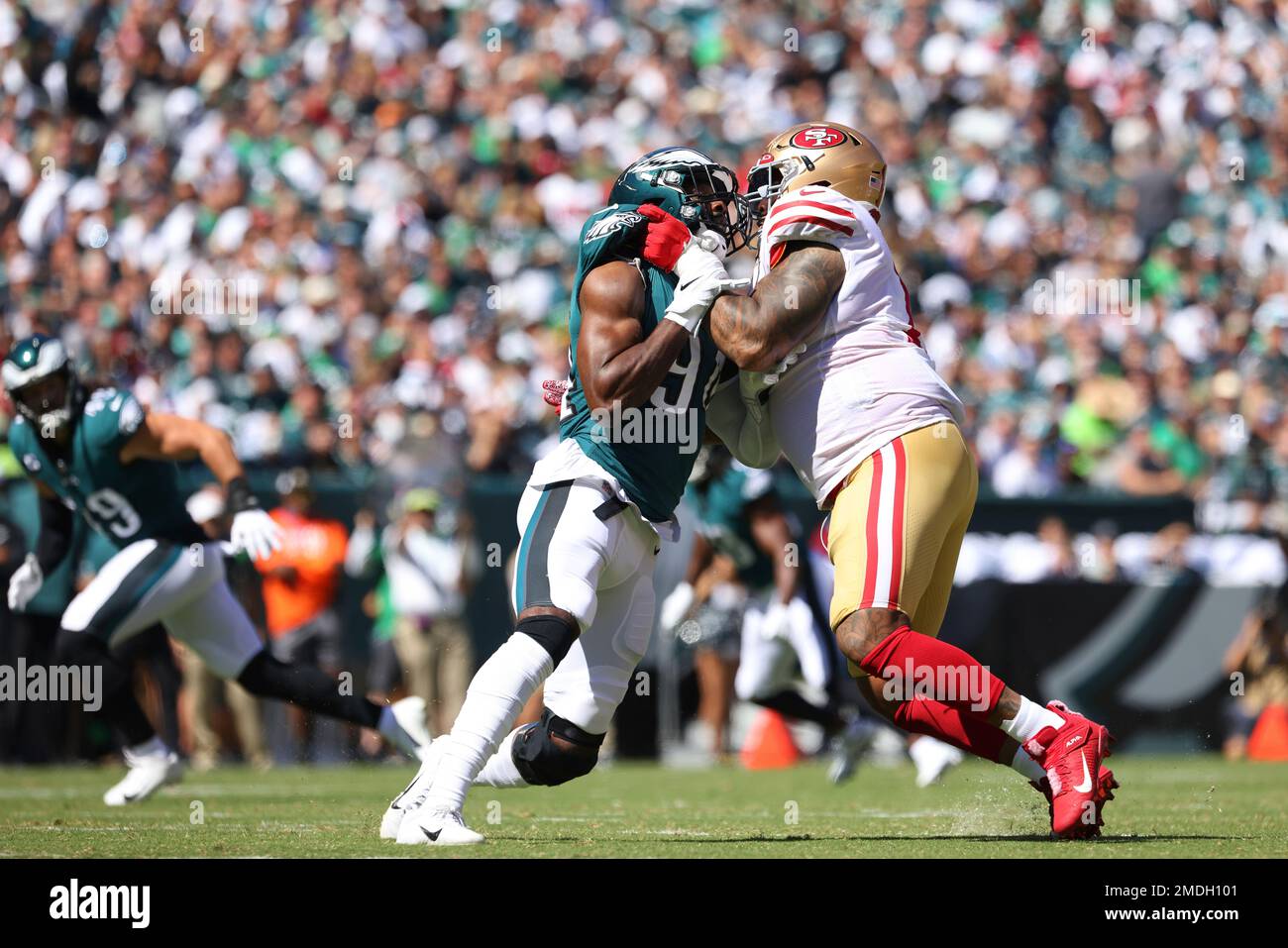 during an NFL football game, Sunday, Sept. 19, 2021, in Philadelphia. (AP  Photo/Rich Schultz Stock Photo - Alamy