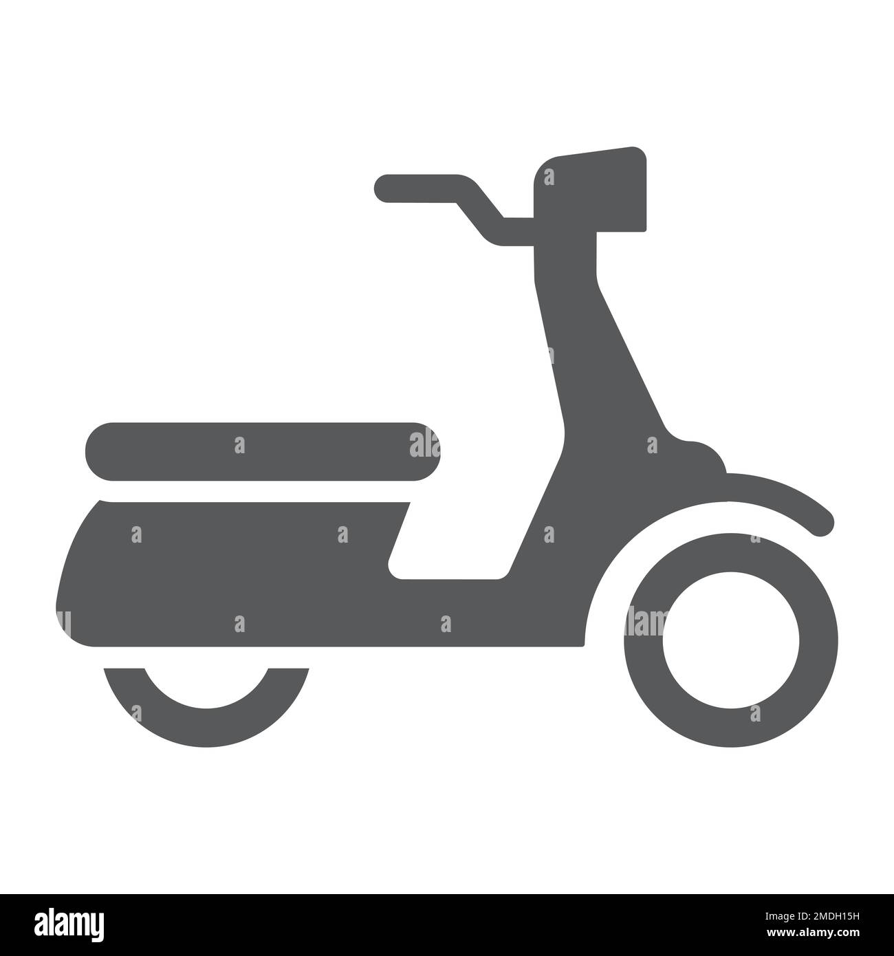 Scooter glyph icon, vehicle and transport, motorbike sign, vector ...