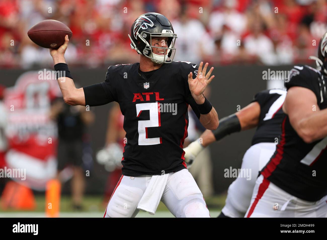 Atlanta Falcons quarterback Matt Ryan (2) passes against the