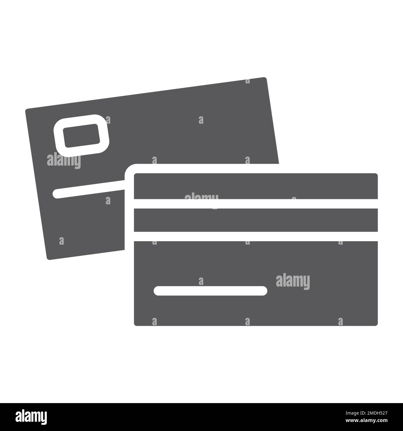 Swipe credit card glyph icon, bank and transaction, pay sign, vector graphics, a solid pattern on a white background, eps 10. Stock Vector