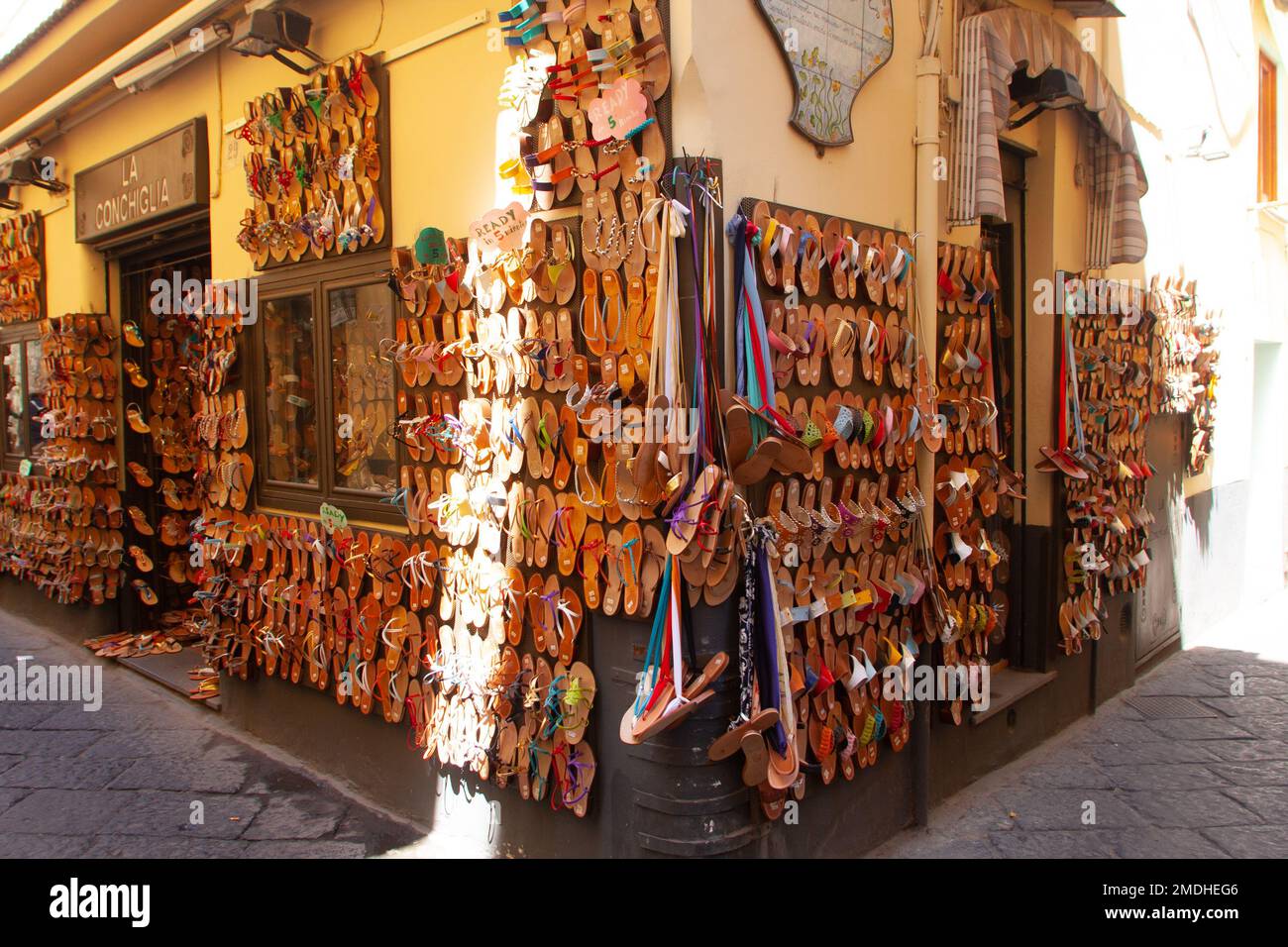 Souvenirs shop Sorrento town centre, Sorrento, Italy Stock Photo