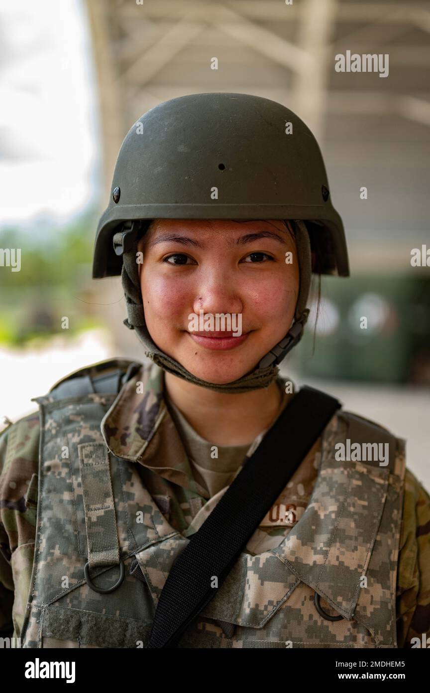 Senior Airman Andrea Alvaro from the 23rd Logistics Support Squadron