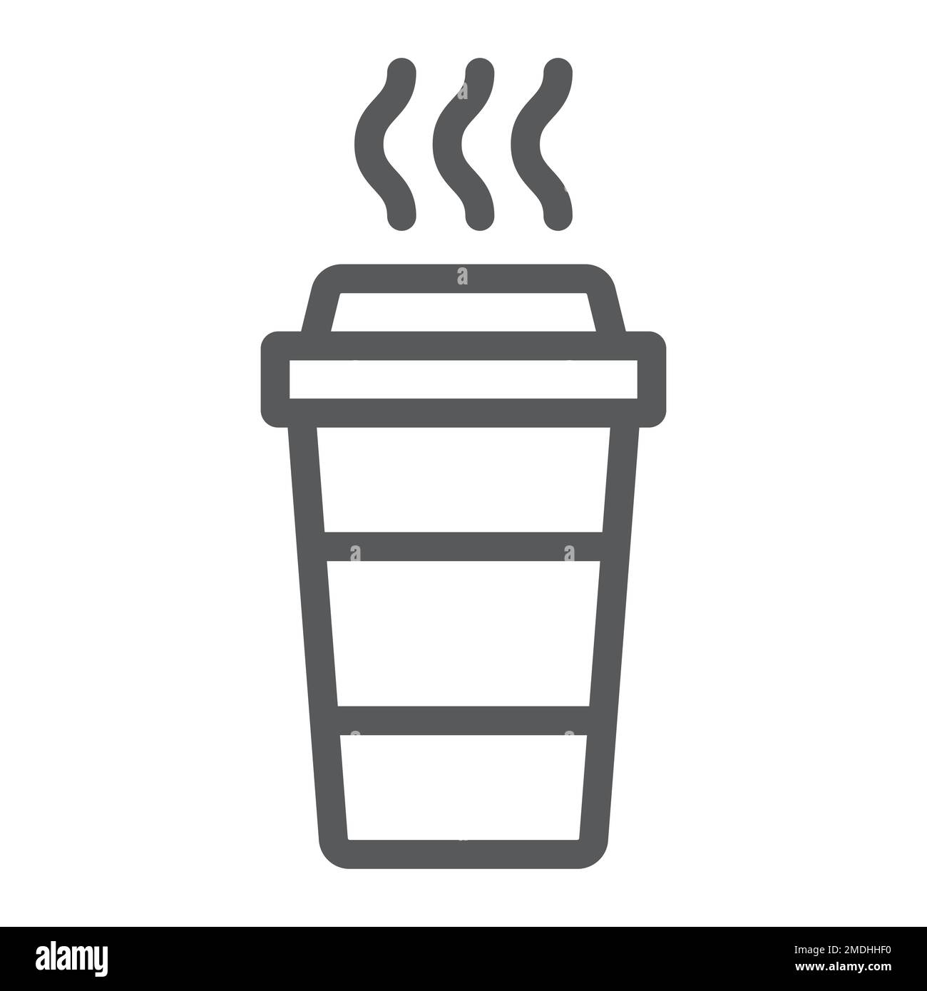 Plastic cup icon. Disposable drink container symbol