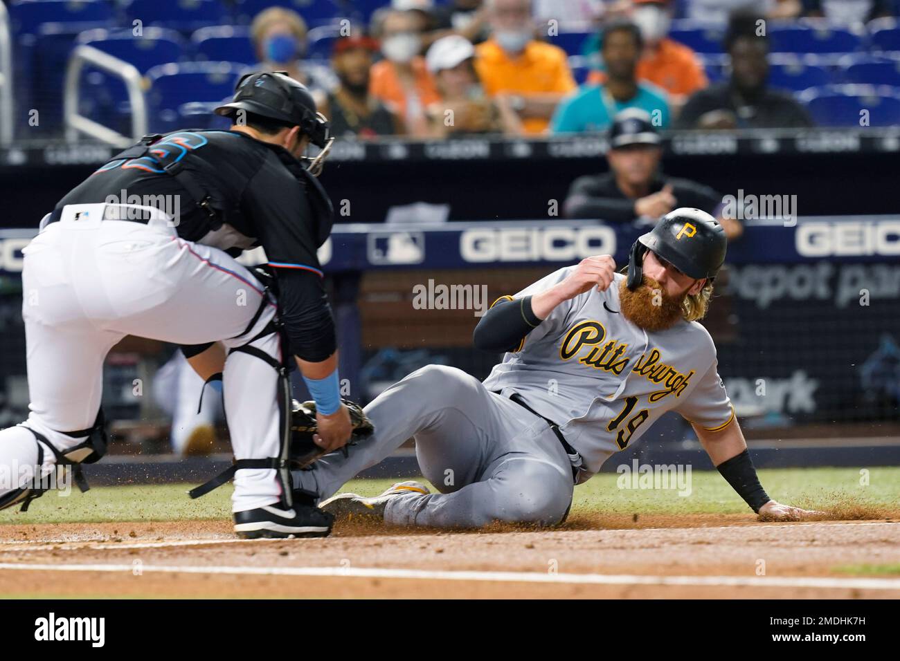 St. Petersburg, FL. USA; Miami Marlins catcher Payton Henry (86