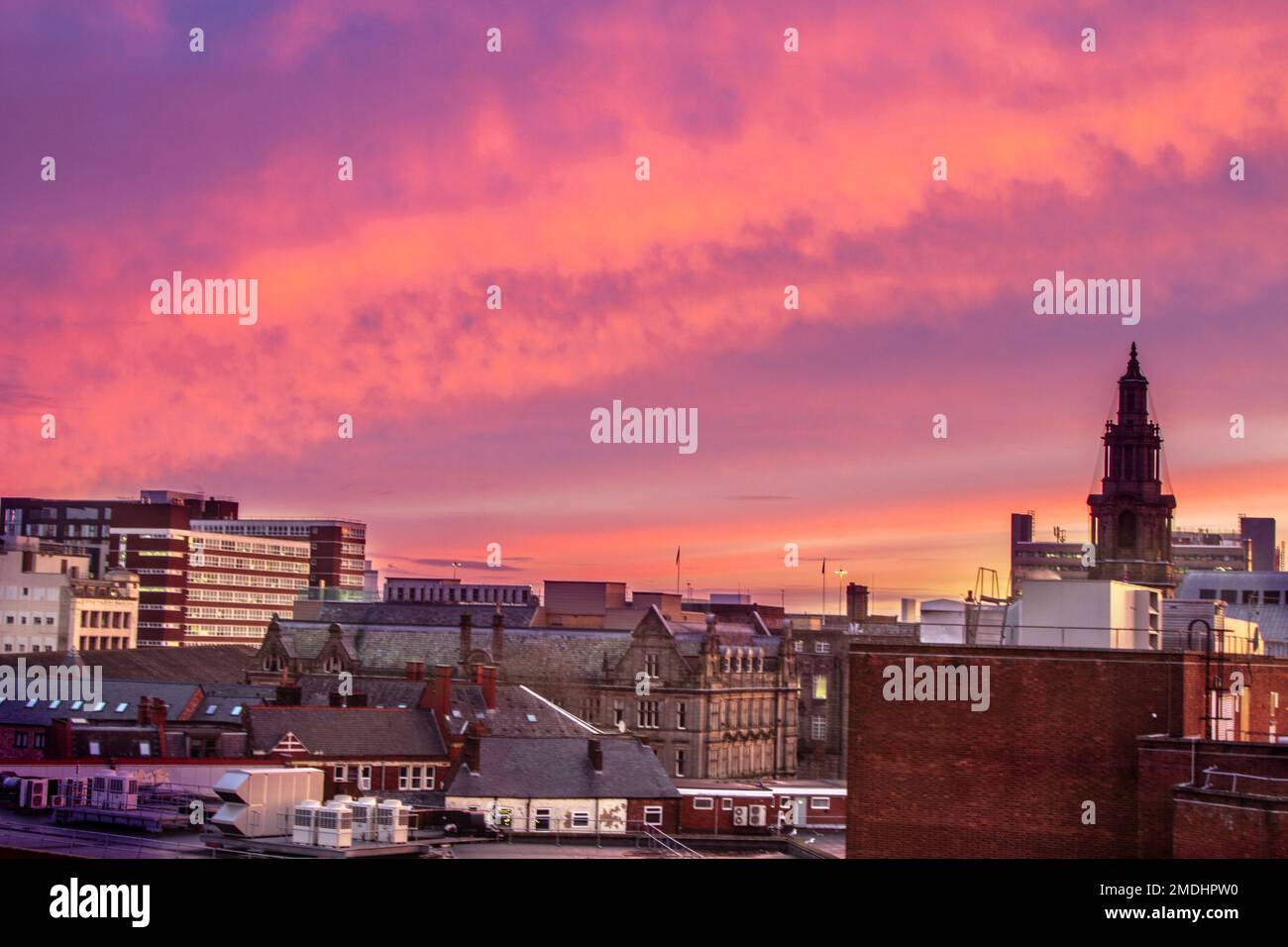 Preston, Lancashire. UK Weather. 23 Jan 2023 Altocumulus Clouds