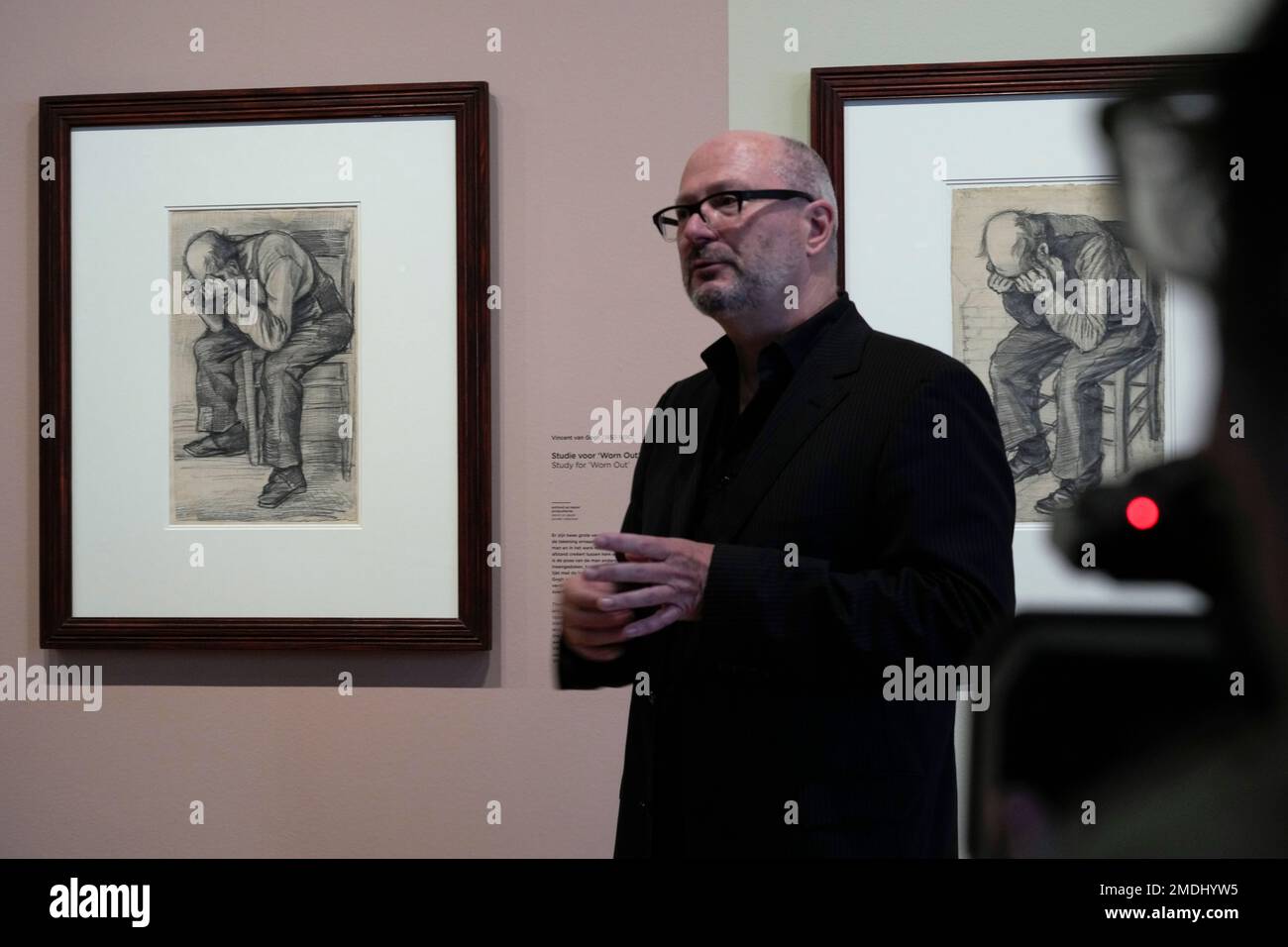 Senior researcher Teio Meedendorp gestures during the presentation of Study  for \