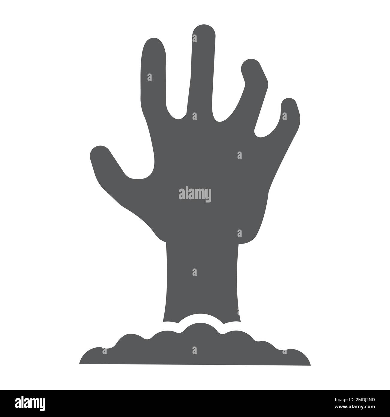 Hand corpse zombie icon Stock Vector Images - Alamy