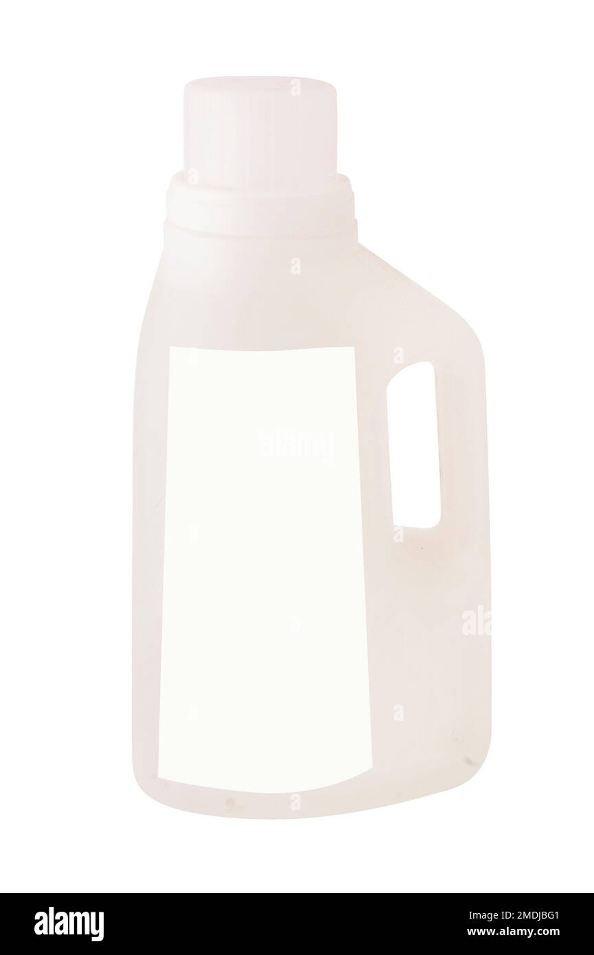 White jar with blank label isolated on white background Stock Photo - Alamy