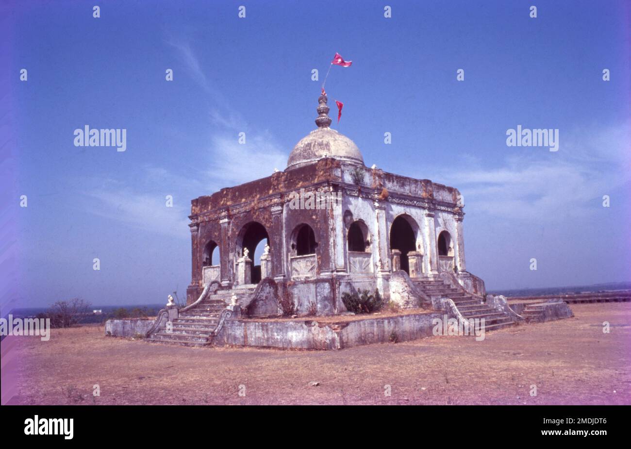 Hanuman Temple On Hills of Dharampur, Balsar, Gujrat, India Stock Photo
