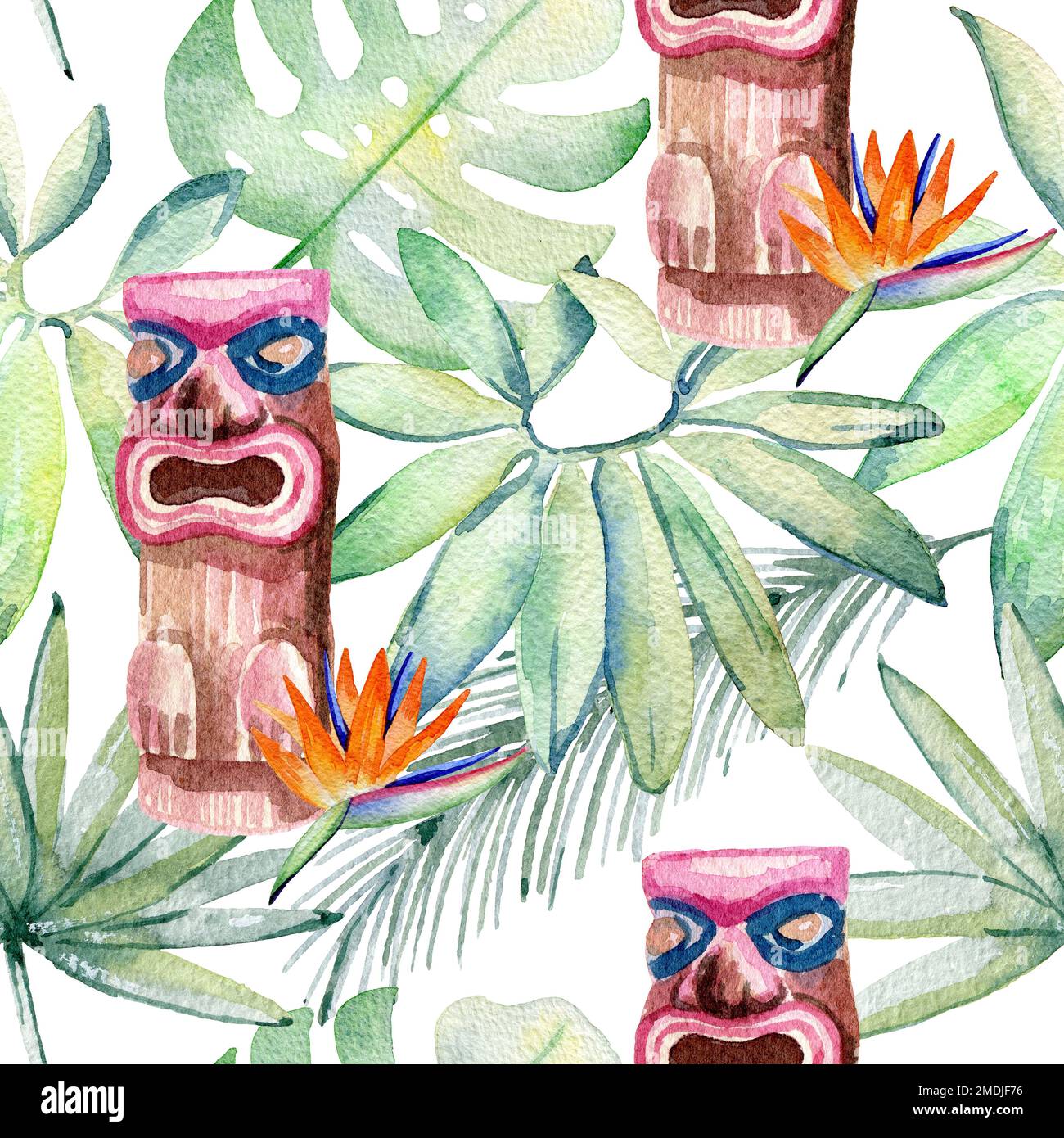 Watercolor girl plant hi-res stock photography and images - Alamy