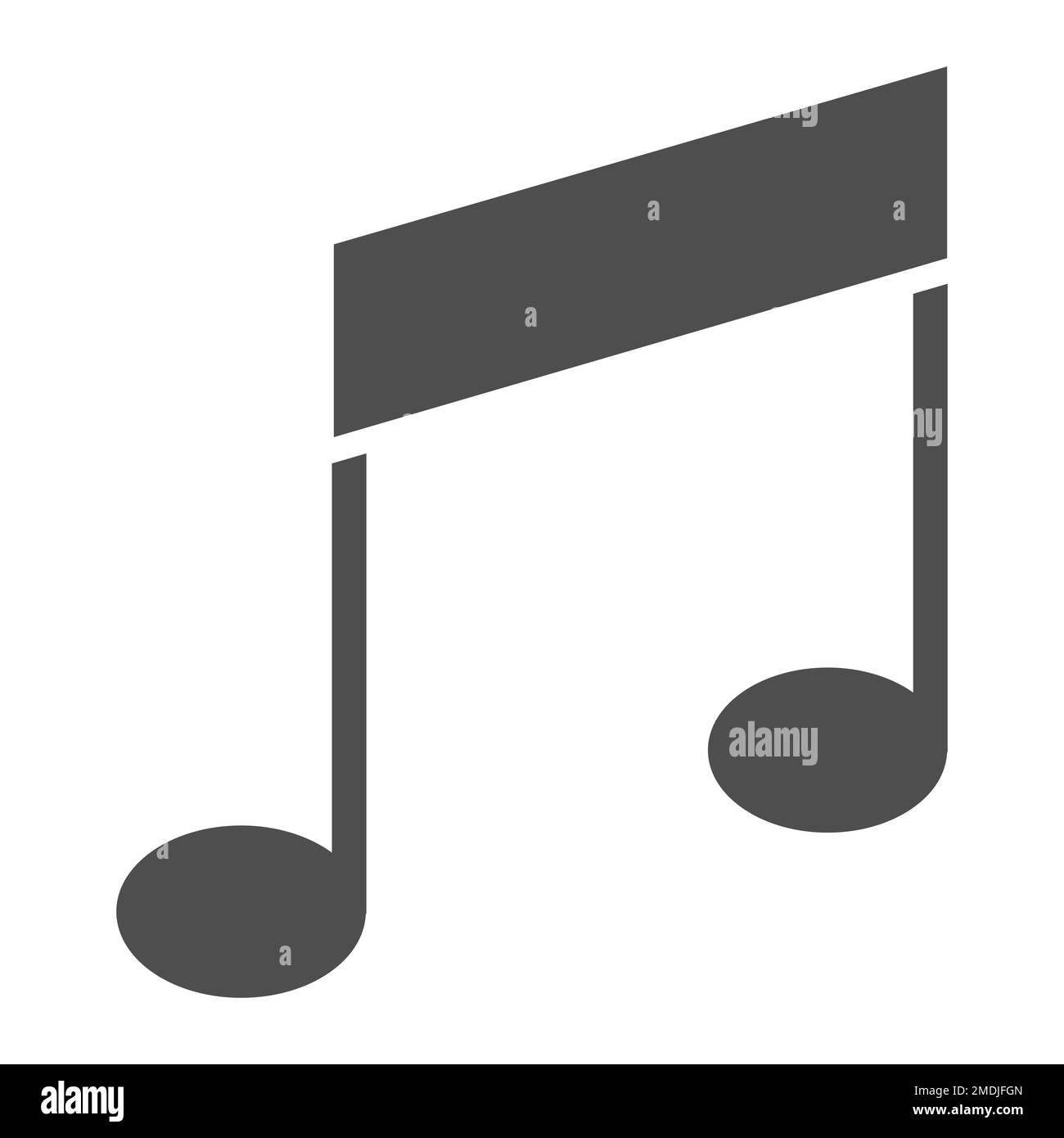 Music note glyph icon, musical and sound, melody sign, vector graphics