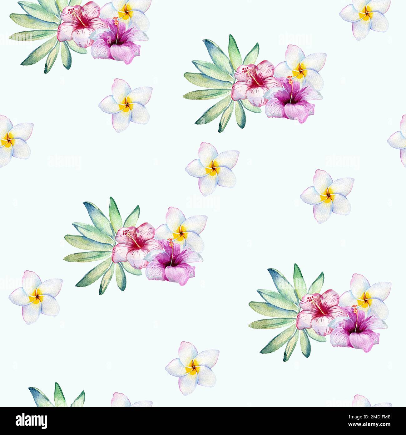 Tropical seamless pattern Stock Photo - Alamy