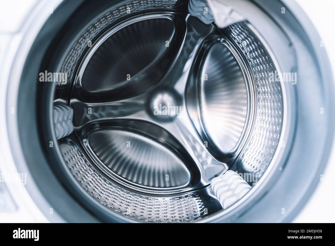 Washing machine drum. Laundry, washing powder concept. High quality photo Stock Photo