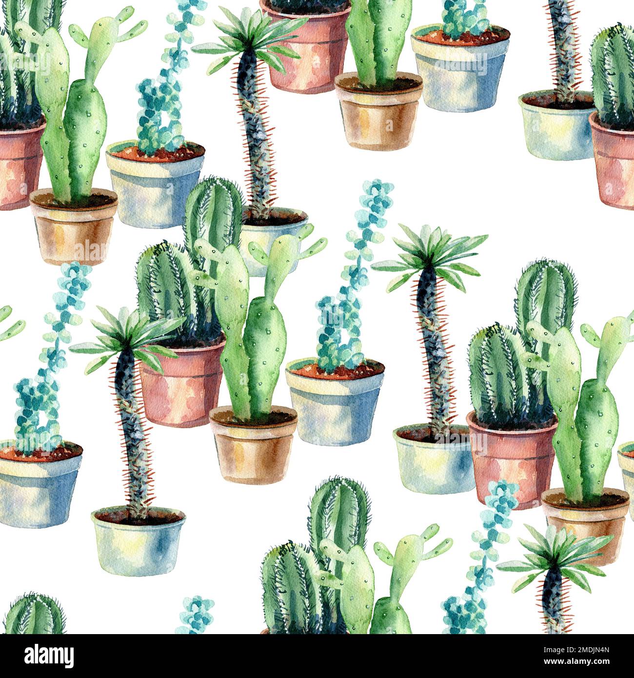 watercolor seamless pattern Stock Photo - Alamy