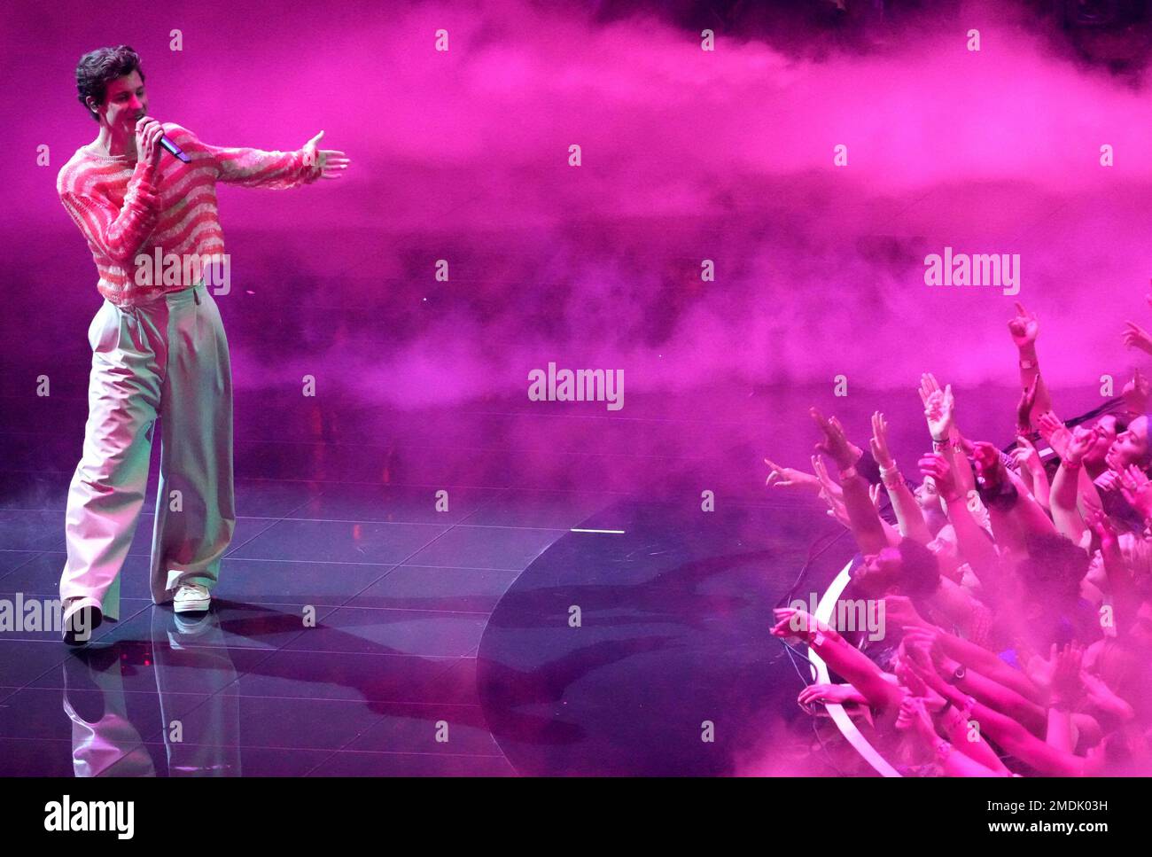 Shawn Mendes performs "Summer of Love" at the MTV Video Music Awards at