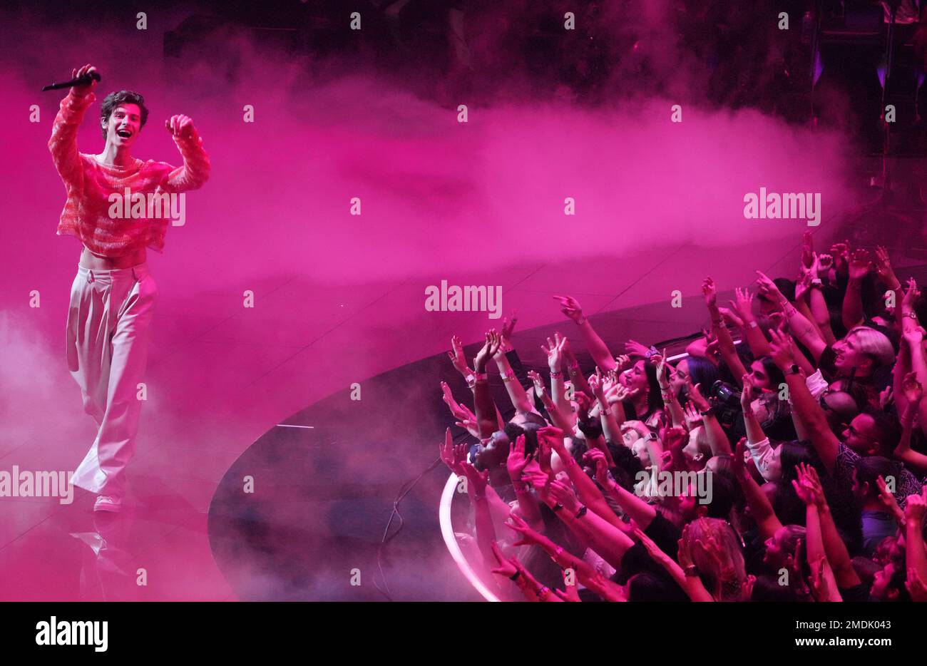 Shawn Mendes performs "Summer of Love" at the MTV Video Music Awards at