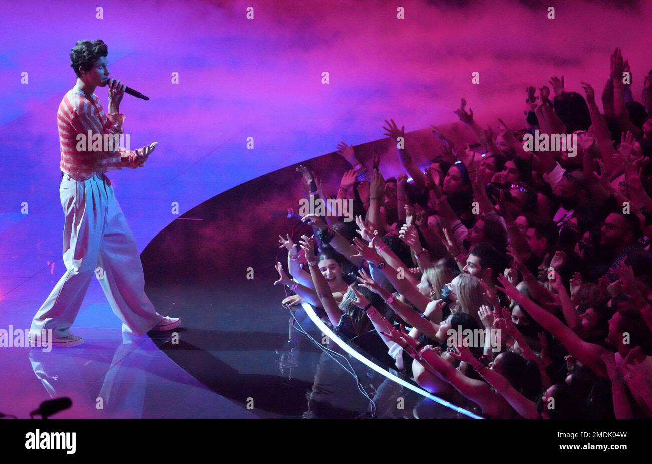 Shawn Mendes performs "Summer of Love" at the MTV Video Music Awards at