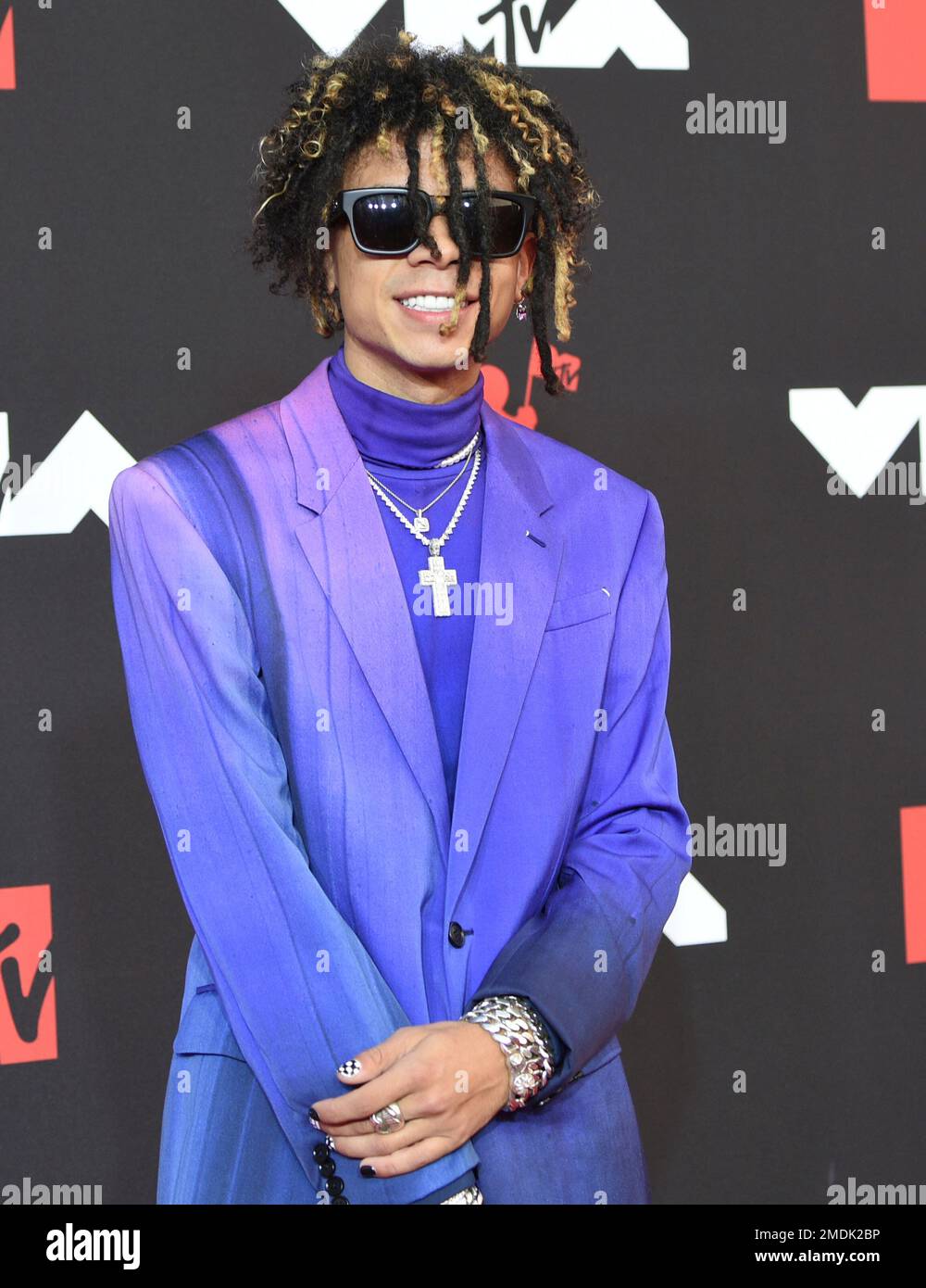 Iann Dior arrives at the MTV Video Music Awards at Barclays Center on ...