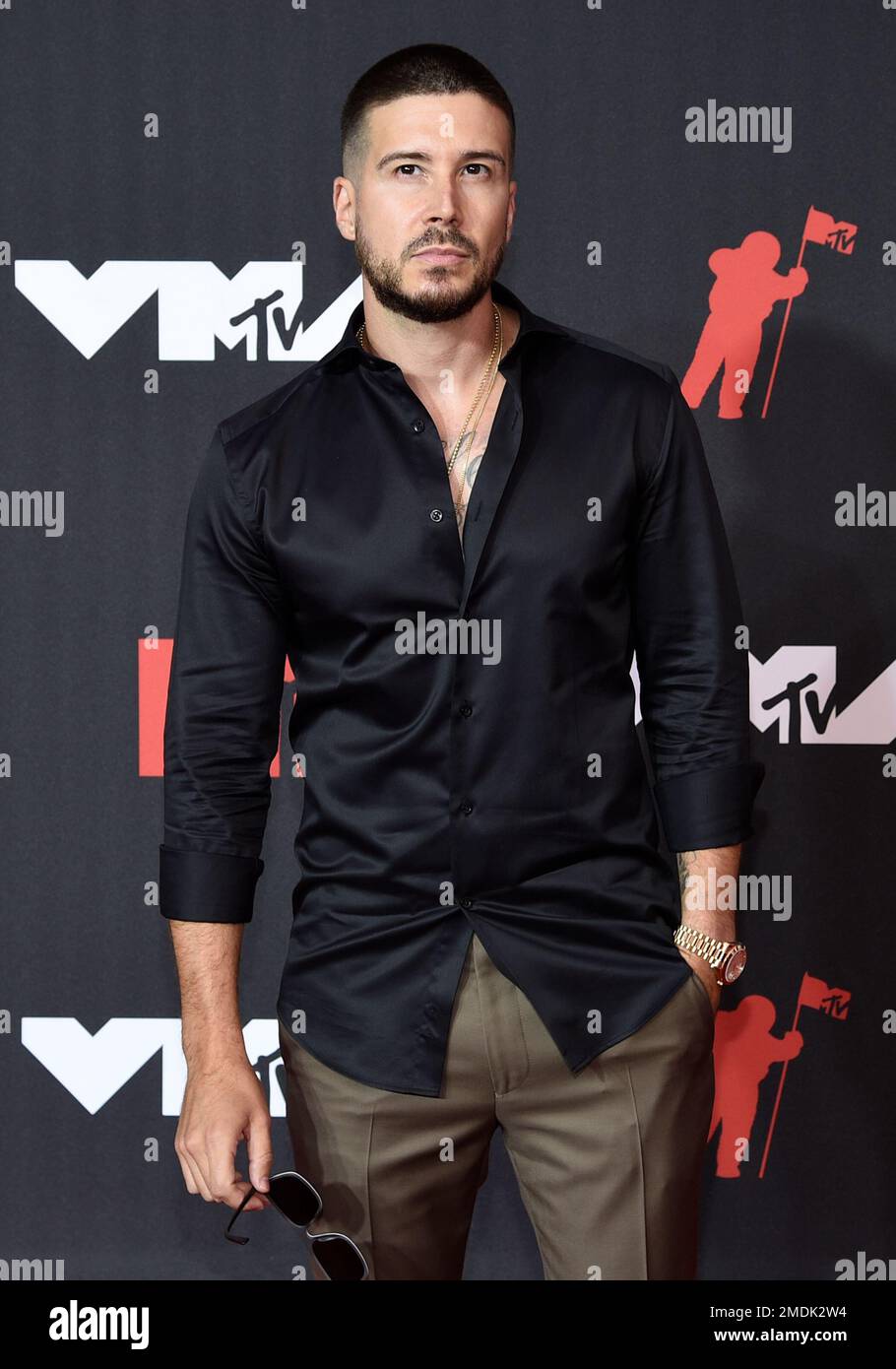 Vinny Guadagnino arrives at the MTV Video Music Awards at Barclays