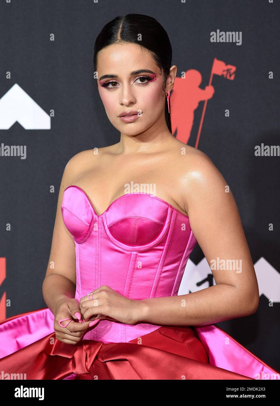 Camila Cabello arrives at the MTV Video Music Awards at Barclays Center on  Sunday, Sept. 12, 2021, in New York. (Photo by Evan Agostini/Invision/AP  Stock Photo - Alamy