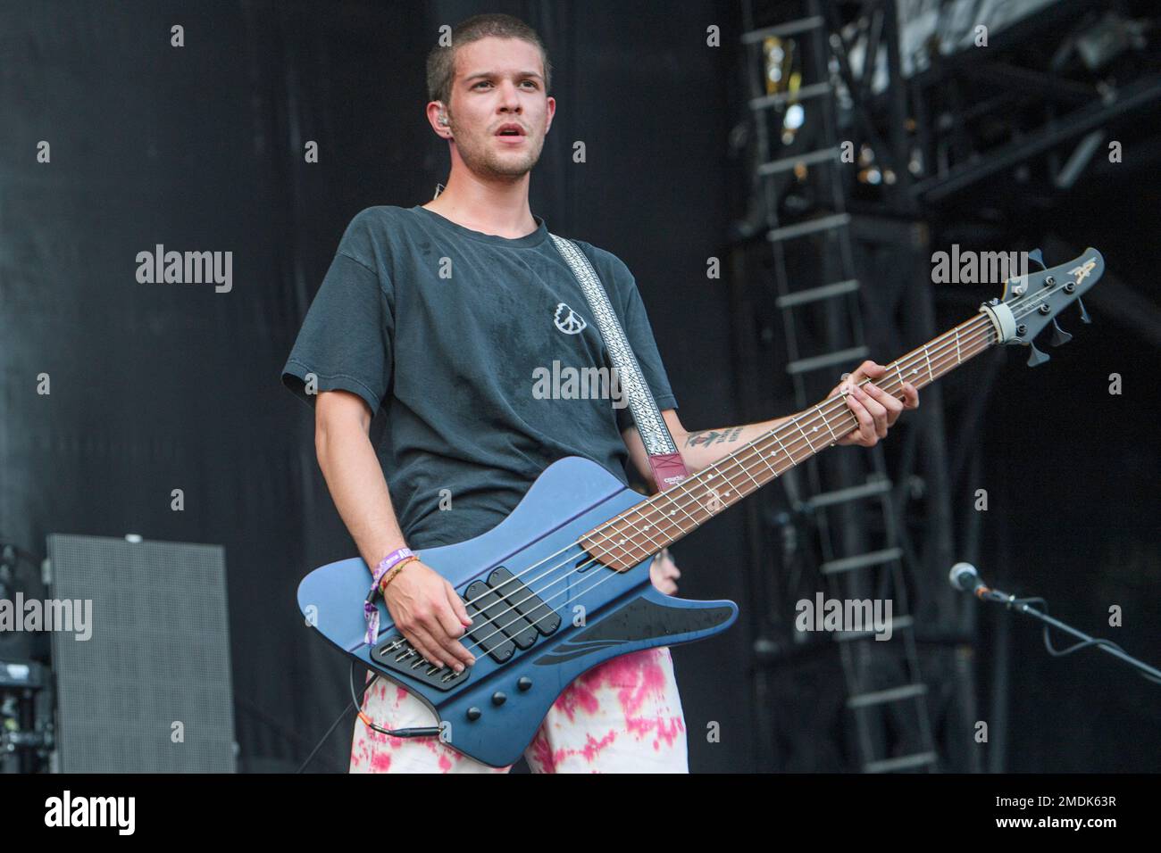 Mason Nagy of the band The Devil Wears Prada performs on Day
