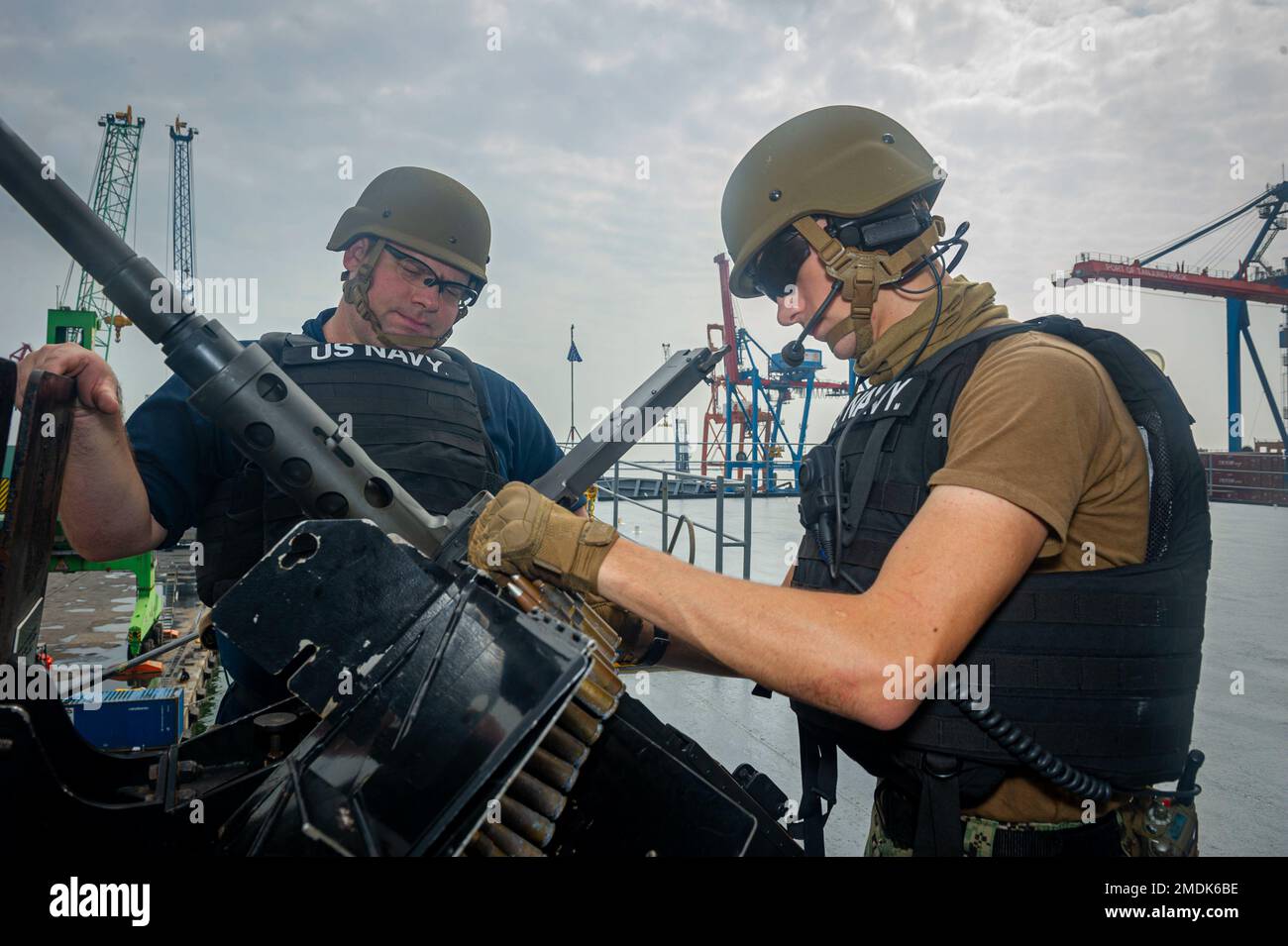 JAKARTA, Indonesia (July 25, 2022) Gunner’s Mate First Class Paul