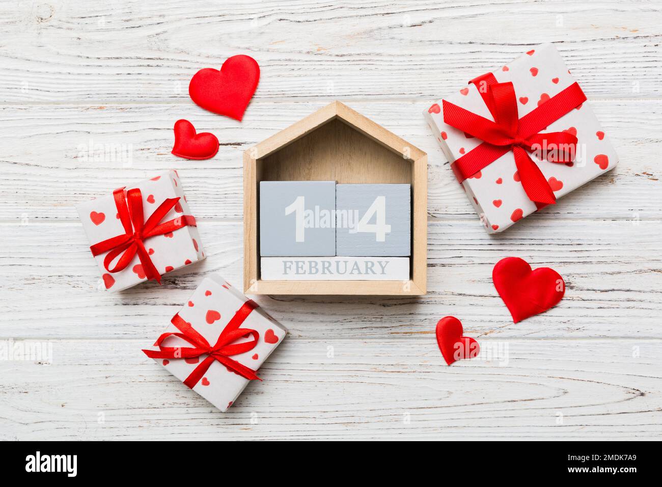 valentine-day-theme-with-wooden-block-calendar-greeting-card-template-for-valentines-day-copy-space-for-text-stock-photo-alamy
