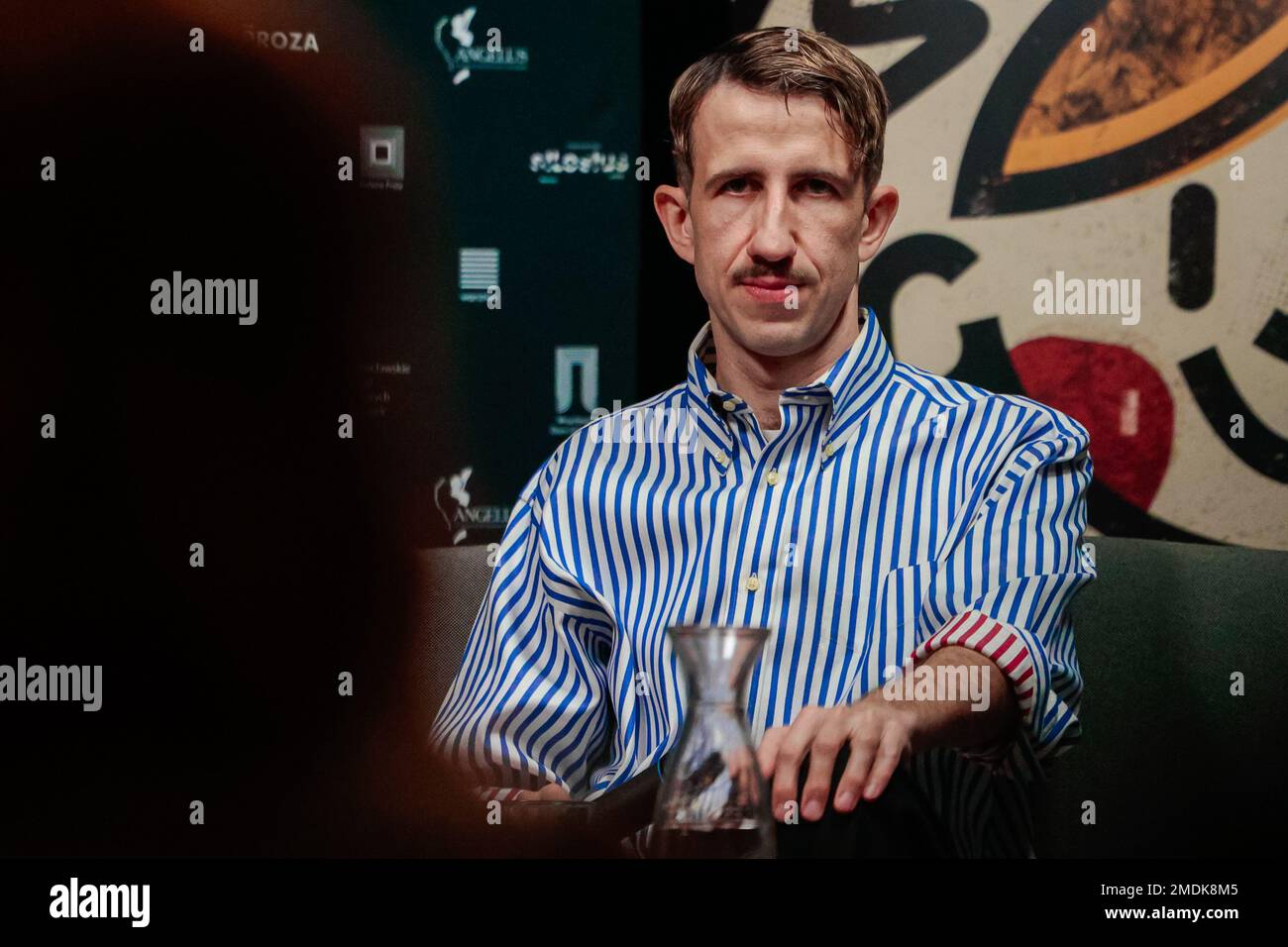 Wroclaw, Wroclaw, Poland. 22nd Jan, 2023. Grzegorz Piatek, winner of Polityka's passport, met with readers in Wroclaw. On January 17, Grzegorz Piatek received the ''Polityka'' Passport in the Literature category for his book Gdynia promised. The city, modernism, modernization 1920''“1939''. In the photo: Grzegorz Piatek (Credit Image: © Krzysztof Zatycki/ZUMA Press Wire) EDITORIAL USAGE ONLY! Not for Commercial USAGE! Stock Photo