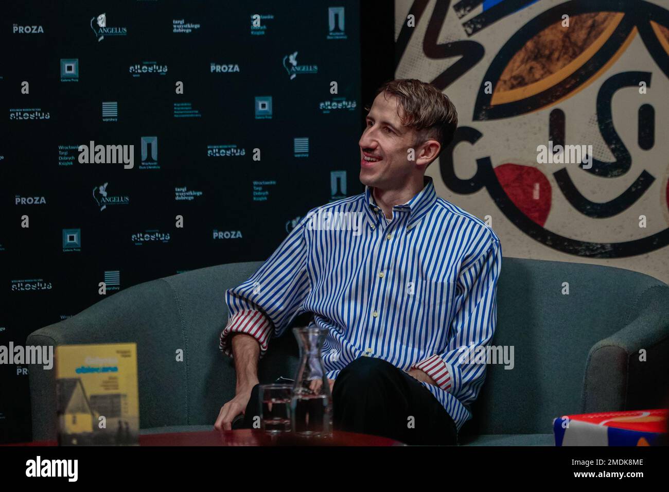 Wroclaw, Wroclaw, Poland. 22nd Jan, 2023. Grzegorz Piatek, winner of Polityka's passport, met with readers in Wroclaw. On January 17, Grzegorz Piatek received the ''Polityka'' Passport in the Literature category for his book Gdynia promised. The city, modernism, modernization 1920''“1939''. In the photo: Grzegorz Piatek (Credit Image: © Krzysztof Zatycki/ZUMA Press Wire) EDITORIAL USAGE ONLY! Not for Commercial USAGE! Stock Photo