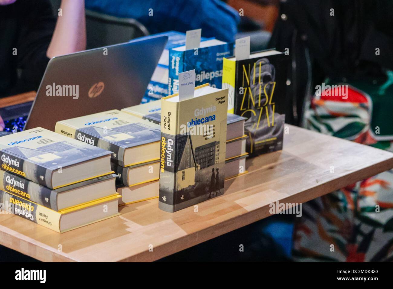 Wroclaw, Wroclaw, Poland. 22nd Jan, 2023. Grzegorz Piatek, winner of Polityka's passport, met with readers in Wroclaw. On January 17, Grzegorz Piatek received the ''Polityka'' Passport in the Literature category for his book Gdynia promised. The city, modernism, modernization 1920''“1939â (Credit Image: © Krzysztof Zatycki/ZUMA Press Wire) EDITORIAL USAGE ONLY! Not for Commercial USAGE! Stock Photo