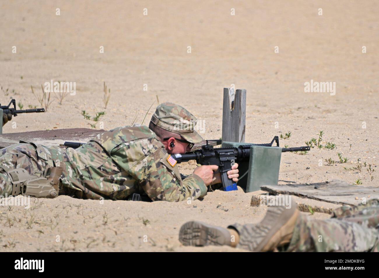 The 352nd Military Police Brigade were at the Fort Dix Range Complex on