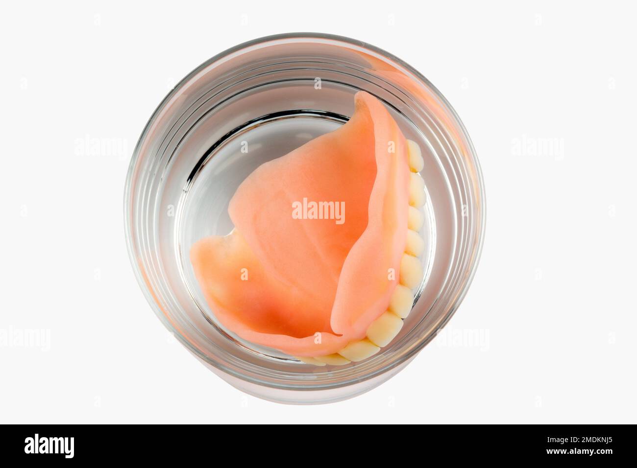 dental prosthesis in a water glass Stock Photo Alamy