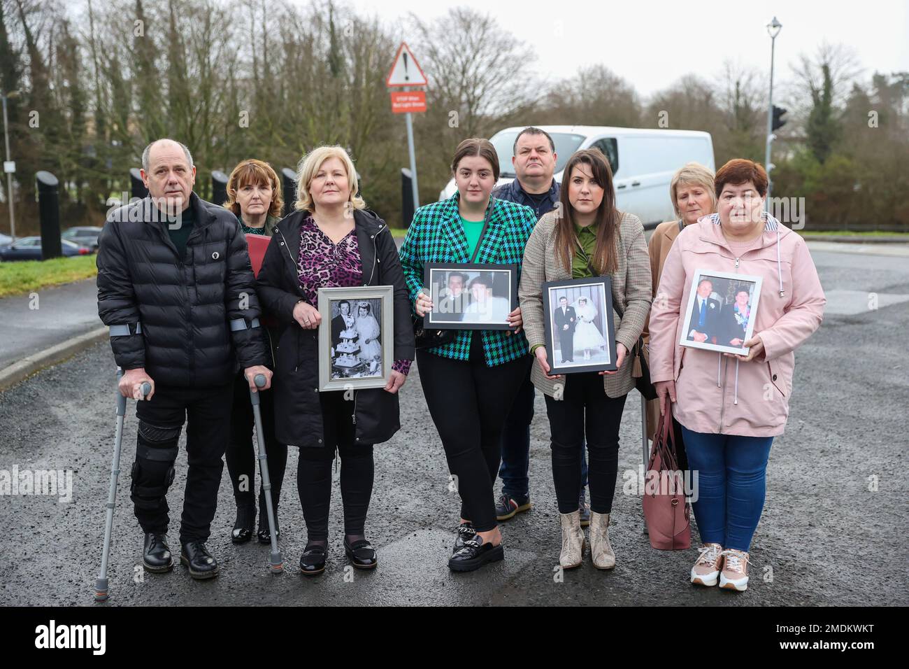 Family members of Charles and Teresa Fox, who were murdered at their