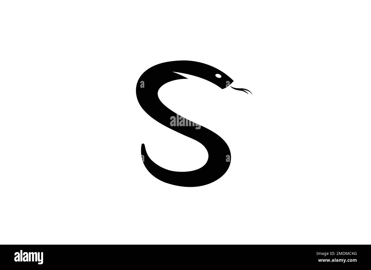 Creative Serpent Cobra S Alphabet Letter Logo Design Vector Symbol Illustration Stock Vector
