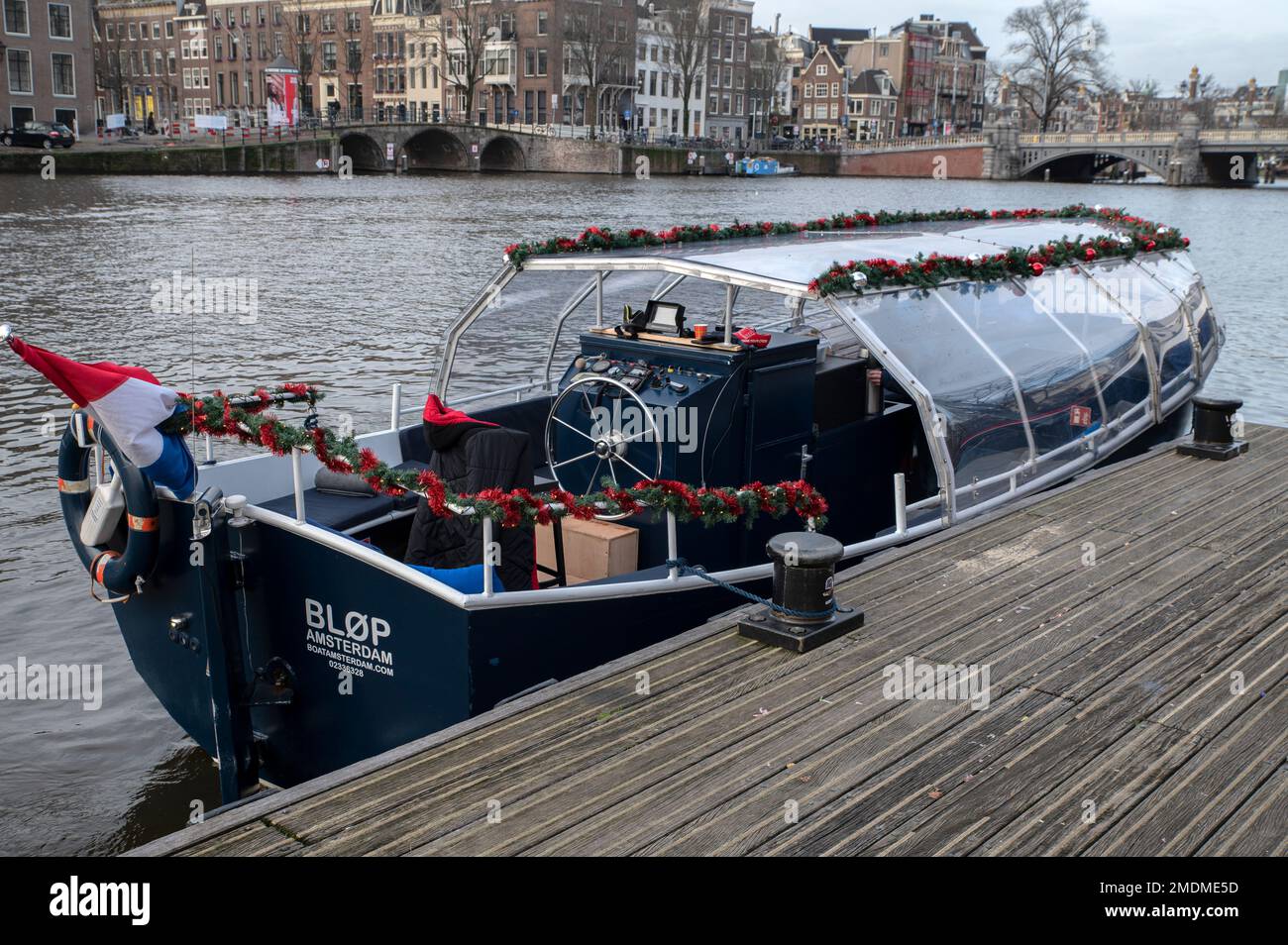 Boat At Amsterdam The Netherlands 27122022 Stock Photo Alamy
