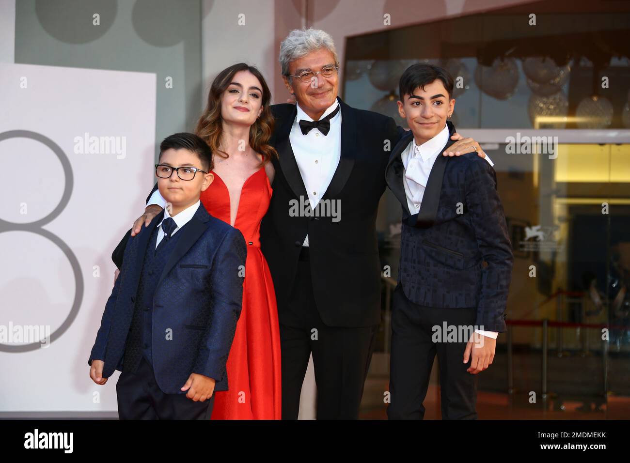 Salvatore Battista, from left, Marzia Onorato, director Mario Martone